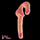 10.8in Strapless Silicone Large Soft Double Sided Strapon Dildo For Women