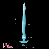 12.2in 15.94in 20.87in Snake Long Huge Animal Luminous Dildo For Anus