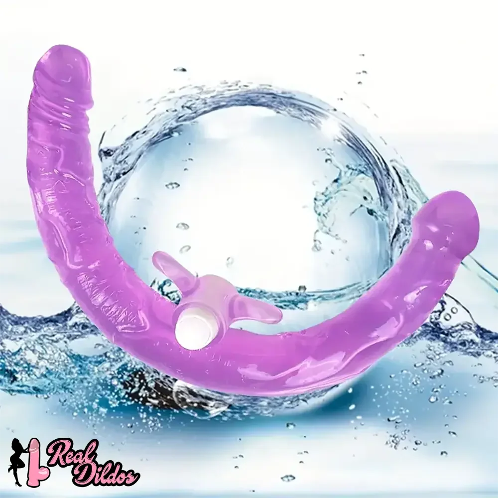 13.78in Double Ended Dildo Flexible Vibrating Double Penetration Dildo