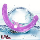 13.78in Double Ended Dildo Flexible Vibrating Double Penetration Dildo