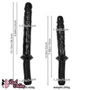 12.6in 15.15in Big PVC Sword Dildo With handle Anal Masturbator For Men