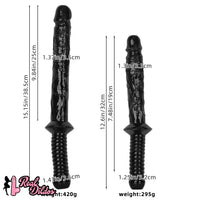 12.6in 15.15in Big PVC Sword Dildo With handle Anal Masturbator For Men
