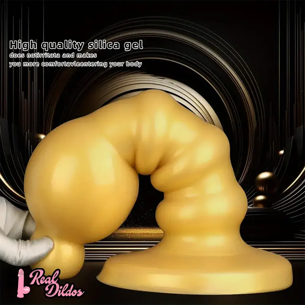 12.6in Huge Anal Beads Liquid Silicone Butt Plug Prostate Anal Dildo