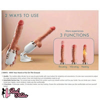 10.6in Realistic Thrusting Dildo Vibrator with Handle Sucker Sex Machine