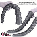 13.77in 15.74in 17.71in 19.68in Long Screw Anal Whip Huge BDSM Soft Dildo