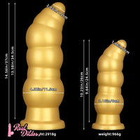 10.23in 14.56in Giant Penis Butt Plug Small Head Silicone Soft Thick Dildo