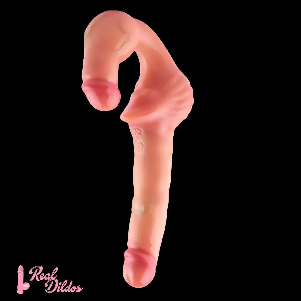 10.8in Strapless Silicone Large Soft Double Sided Strapon Dildo For Women