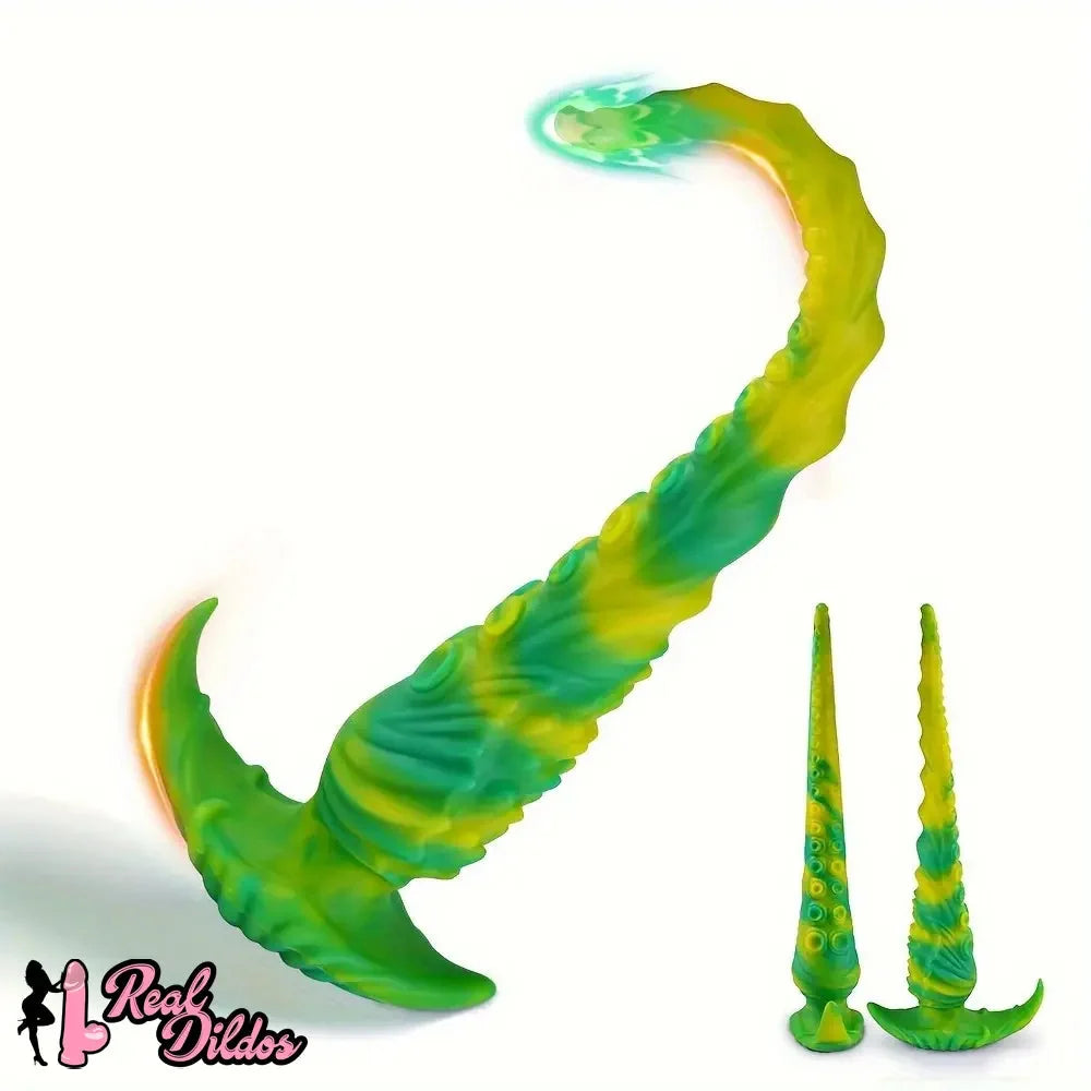 13.78in 17.72in Realistic Long Tentacle Octopus Anal Dildo For G Spot & P Spot