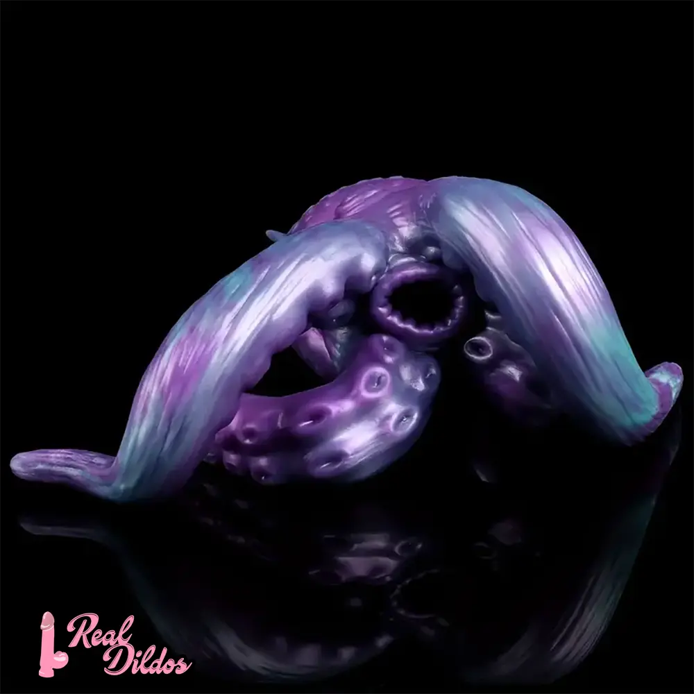12.59in Octopus Anal Plug Silicone Tentacle Big Dildo Soft Masturbator