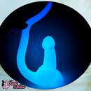 12.8in 15.35in Dinosaur Silicone Soft Big Glowing Dildo For Women Anal Sex