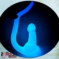 12.8in 15.35in Dinosaur Silicone Soft Big Glowing Dildo For Women Anal Sex