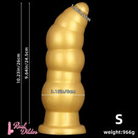 10.23in 14.56in Giant Penis Butt Plug Small Head Silicone Soft Thick Dildo