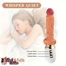 10.6in Realistic Thrusting Dildo Vibrator with Handle Sucker Sex Machine