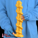 13.18in Gold Silicone Extra-long Thread Huge Dildo For Female Pleasure