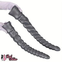 13.77in 15.74in 17.71in 19.68in Long Screw Anal Whip Huge BDSM Soft Dildo