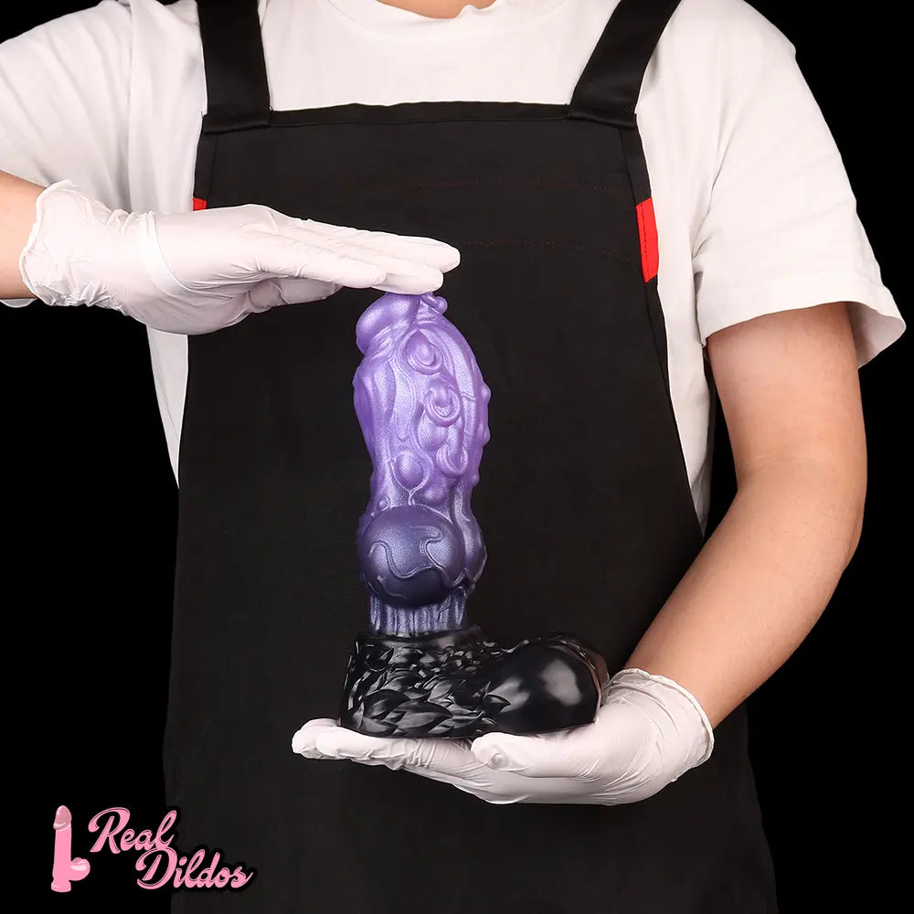 10.15in Dual Density Silicone Knot Monster Dildo G-Spot Anal Love Gift