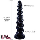 10.8in Graduated Beads PVC Women Men Large Anal Dildo Butt Plug