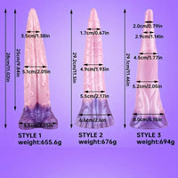 11.02in 11.46in 11.5in Silicone Anal Plug Tentacle Fantasy Big Dildo