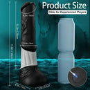 11.8in Silicone Vibrating Thrusting Horse Cock Soft Big Dildo For Women