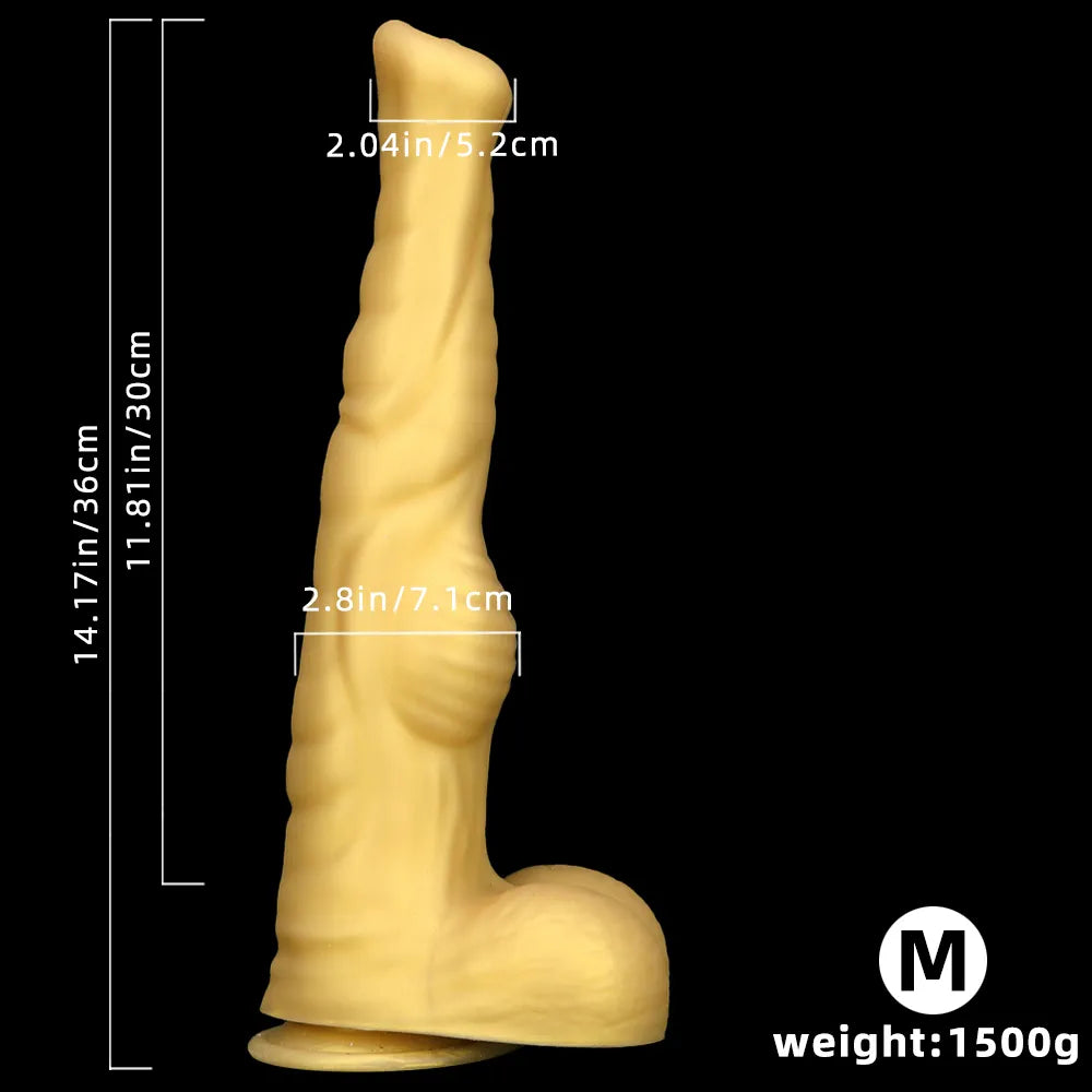 12.61in 14.17in 16in Super Huge Long Silicone Soft Horse Cock Dildo