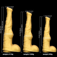 12.61in 14.17in 16in Super Huge Long Silicone Soft Horse Cock Dildo