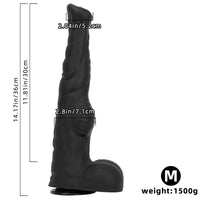 12.61in 14.17in 16in Super Huge Long Silicone Soft Horse Cock Dildo