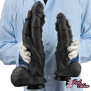 11.41in 12.6in 15in Super Big Silicone Soft Black Fantasy Love Sex Dildo
