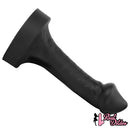10.63in 12.6in 13.77in Silicone Big Soft Curved Black Dildo With Mushroom Head