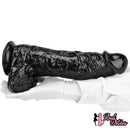 12.2in Super Big Thick Realistic Black Dildo BDSM Sex Toy For Anal Sex
