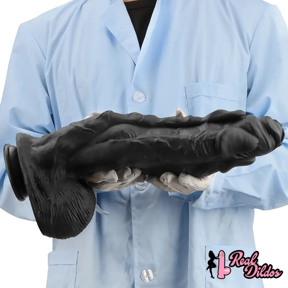 11.41in 12.6in 15in Super Big Silicone Soft Black Fantasy Love Sex Dildo