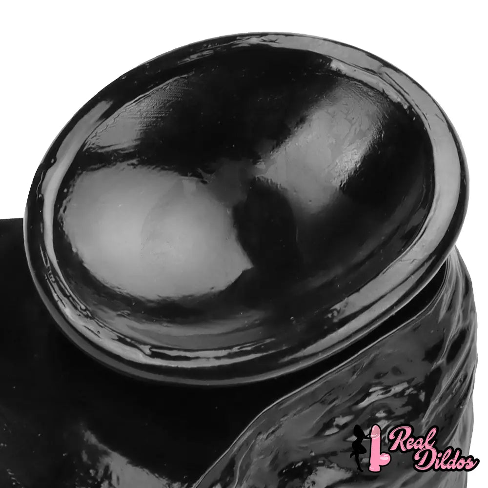 12.2in Super Big Thick Realistic Black Dildo BDSM Sex Toy For Anal Sex