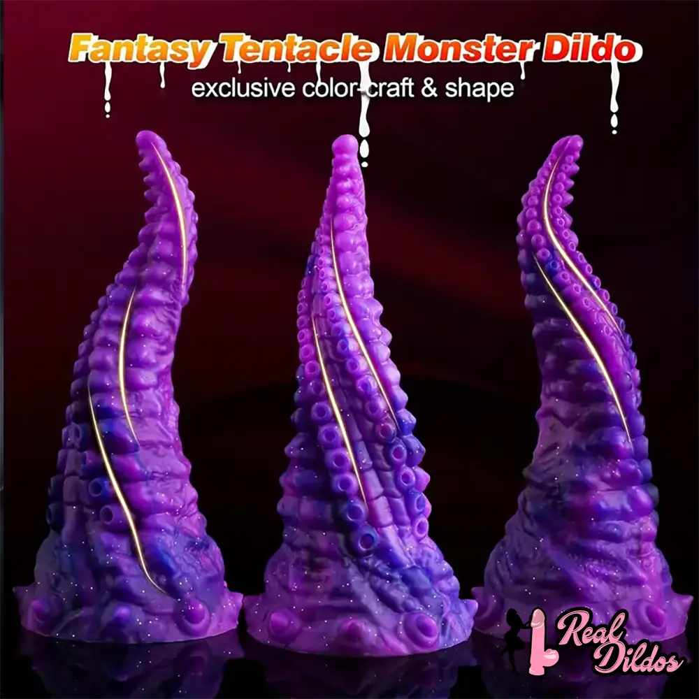 10in Big Octopus Tentacle Silicone Soft Dildo For Anal Prostate