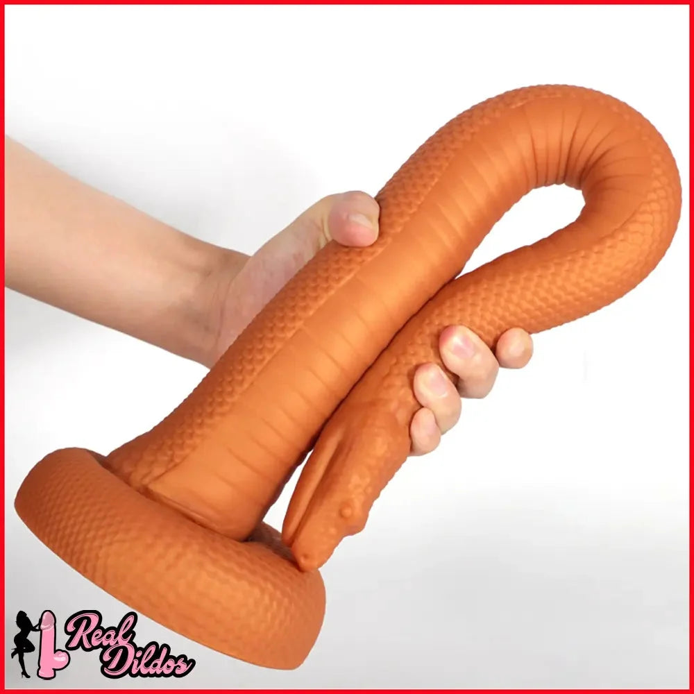 13.78in 17.72in 21.65in Super Long Huge Silicone Soft Snake Dildo