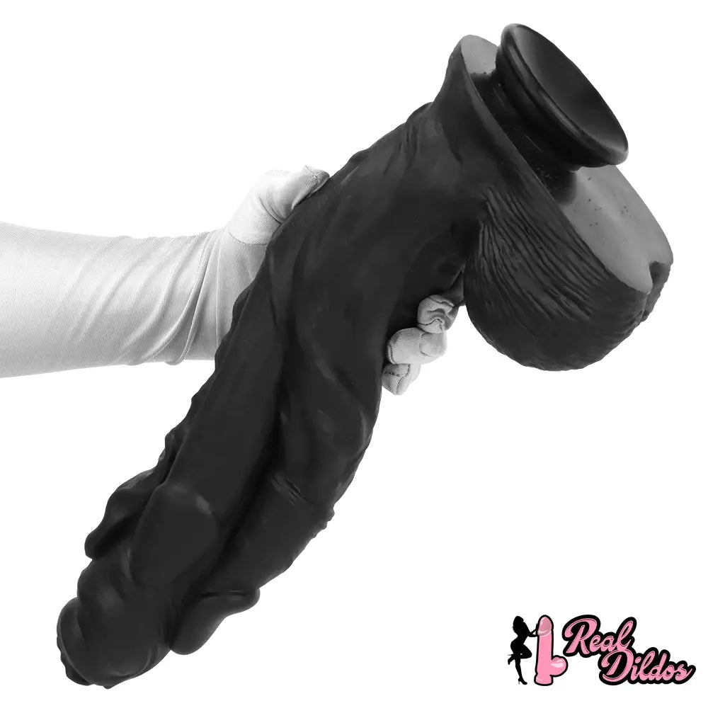 11.41in 12.6in 15in Super Big Silicone Soft Black Fantasy Love Sex Dildo