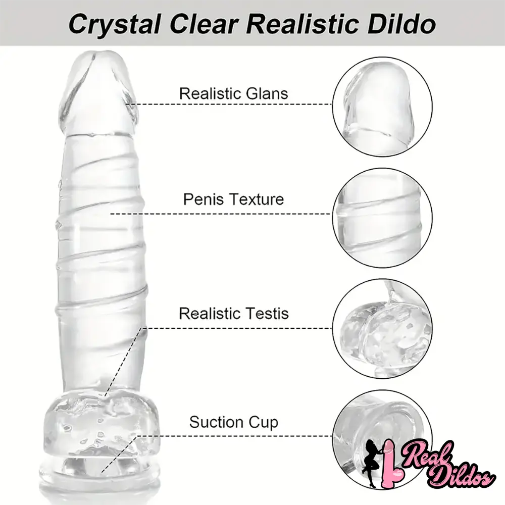 12.9in Realistic Spiral Big Women Dildo For Hands-Free G Spot Play