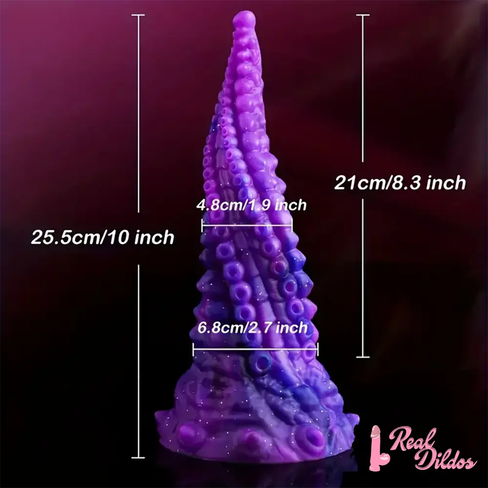 10in Big Octopus Tentacle Silicone Soft Dildo For Anal Prostate