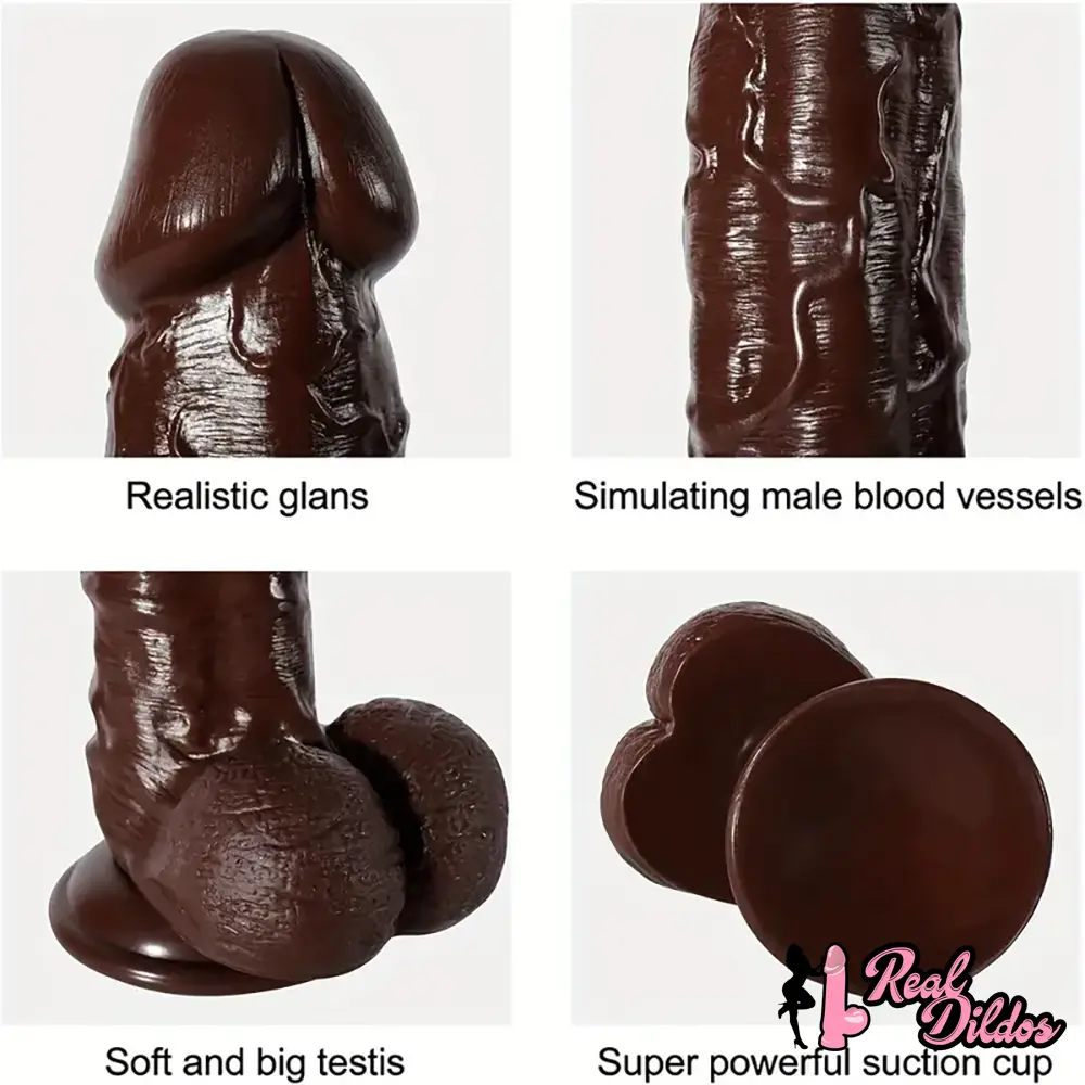 11in Big Ebony PVC Cock Dildo Adult Sex Toy For Women Men Sex