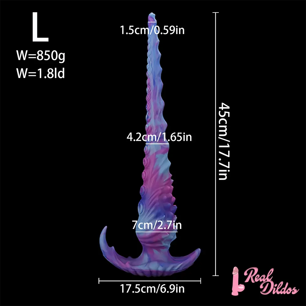 13.5in 17.7in Fantasy Big Long Octopus Tentacle Silicone Soft Dildo