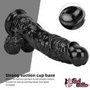 12.2in Super Big Thick Realistic Black Dildo BDSM Sex Toy For Anal Sex