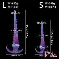 13.5in 17.7in Fantasy Big Long Octopus Tentacle Silicone Soft Dildo