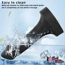 10.63in 12.6in 13.77in Silicone Big Soft Curved Black Dildo With Mushroom Head
