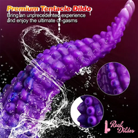 10in Big Octopus Tentacle Silicone Soft Dildo For Anal Prostate