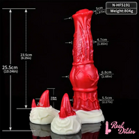 10.04in Big Animal Horse Cock Silicone Soft Cock Dildo For Anus Dilator