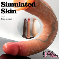 13.58in Realistic Large Long Silicone Soft Anal Dildo For Male Female