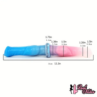 12.2in Silicone Double Ended Knot Dog Big Soft Dildo For Lesbian