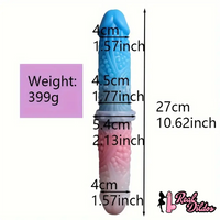 10.62in Tortoise Design Silicone Soft Large Double-headed Fantasy Dildo