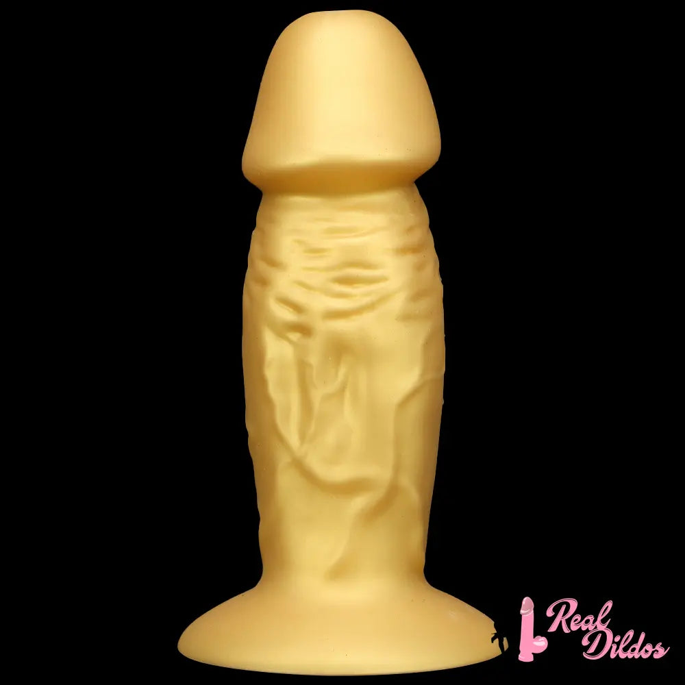 13.38in Super Long Big Silicone Soft Gold Dildo With Suction Cup