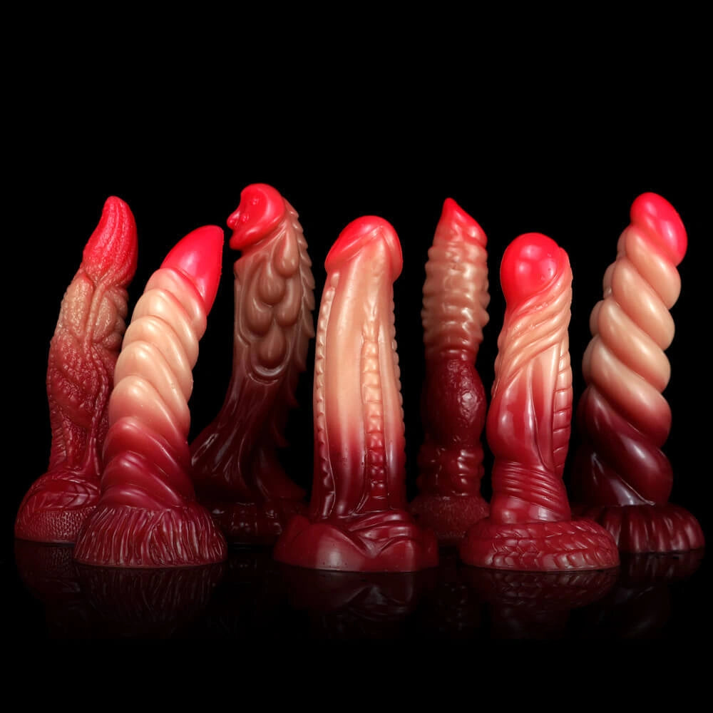 Realistic Makeup Odd Fantasy Ombre Dildo For Women Orgasm