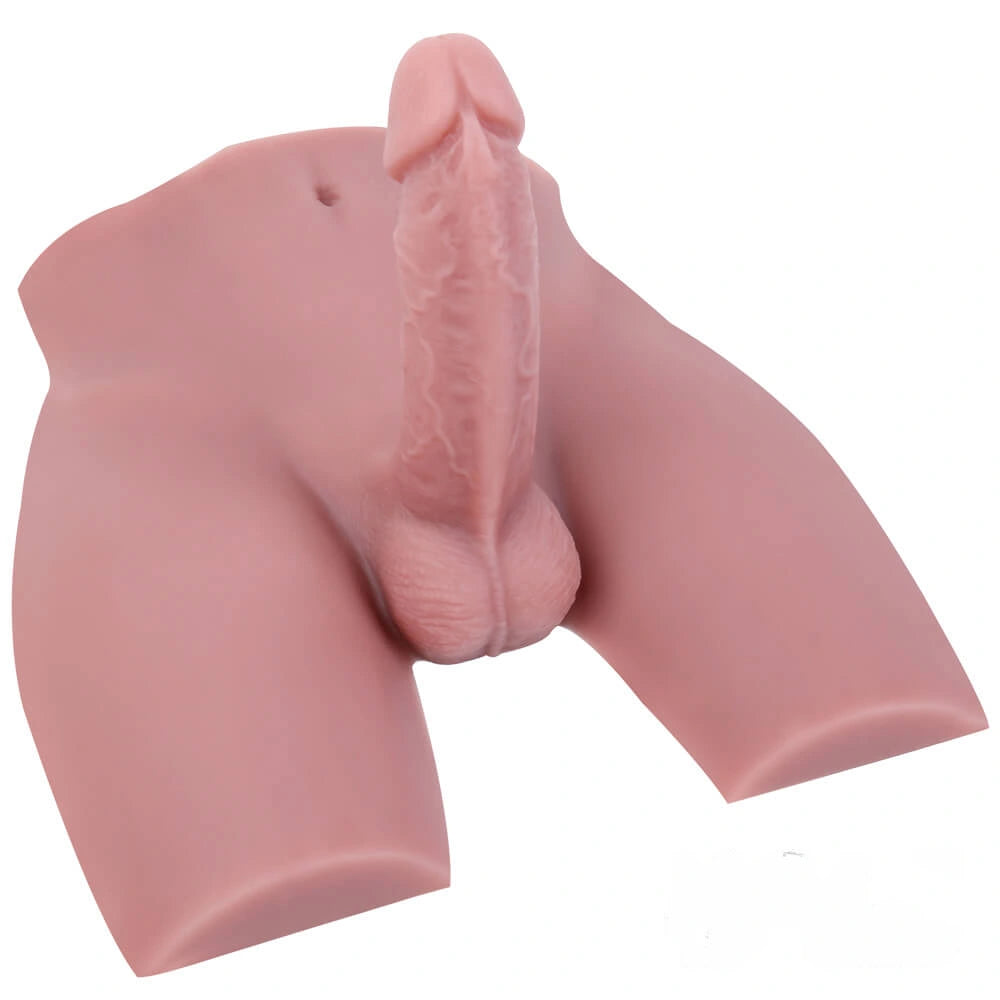Realistic Male Torso Sex Toy With 5.5inch Flexible Dildo