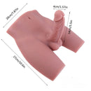 Realistic Male Torso Sex Toy With 5.5inch Flexible Dildo